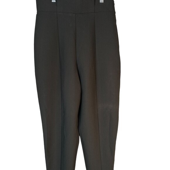 NWT ZARA Medium Black Trousers Polyester & Viscose - Picture 8 of 15